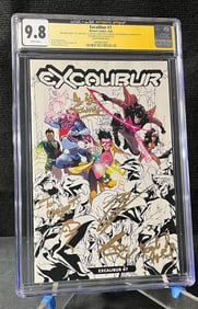 Six Xs Signed Excalibur Comic CGC 9.8 Comic