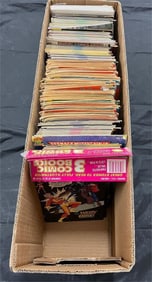Long Box W/ Mix of Comic Books