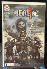Heretic Mature Comic Signed by Mccorkindale +
