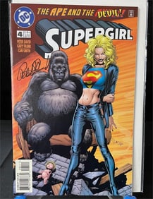 Supergirl 4 Comic Book Signed by Peter David