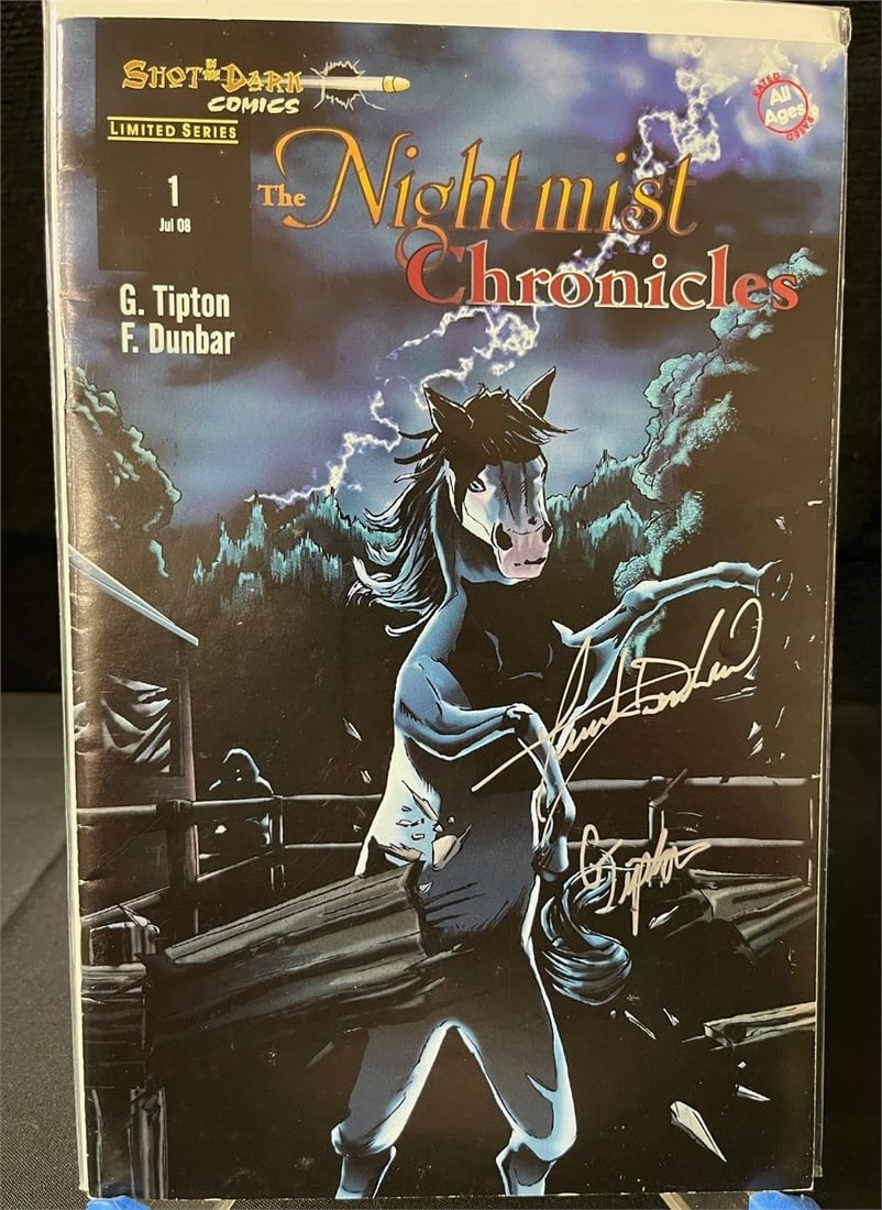 Nightmist Comic Signed by Dunbar & Tipton: Signed by Frank Dunbar and Gene Tipton We are a veteran owned company. Please look at the Photos Carefully to determine condition of lot. All lots sold as is. Please message if you have any questions.