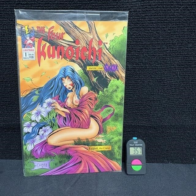 Four Kunoichi 1 Nude B Ed. Comic #286/600 Unopened: Nude B edition polybagged and numbered to just 600 copies. We are a veteran owned company. Please look at the Photos Carefully to determine condition of lot. All lots sold as is. Please message if you