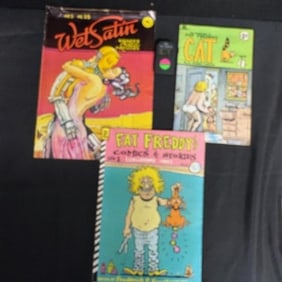 Wet Satin & Fat Freddy's Cat Comics