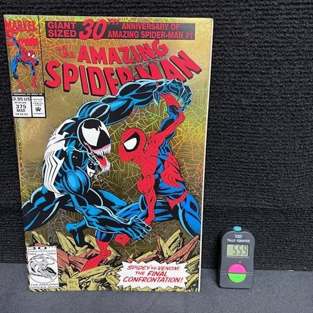 Amazing Spider-man 375 30th Anniversary Comic: We are a veteran owned company. Please look at the Photos Carefully to determine condition of lot. All lots sold as is. Please message if you have any questions. By placing a bid, you agree to the ter
