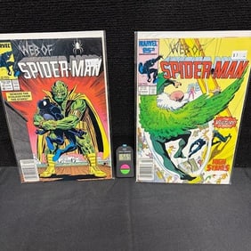 Web of Spider-man 24 & 25 Newsstand Edition Comics