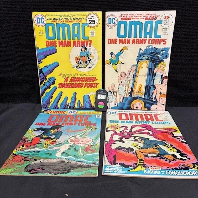 Omac Jack Kirby Bronze Age Comic Lot: We are a veteran owned company. Please look at the Photos Carefully to determine condition of lot. All lots sold as is. Please message if you have any questions. By placing a bid, you agree to the ter