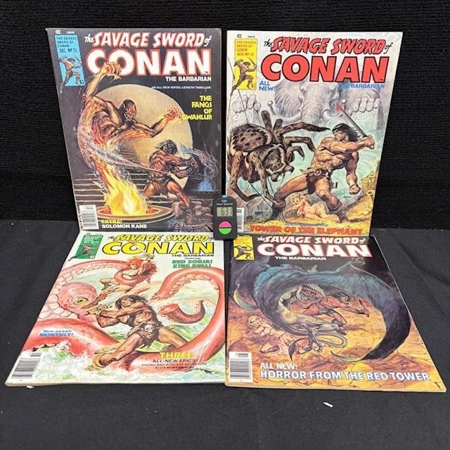 Savage Sword of Conan Magazines: We are a veteran owned company. Please look at the Photos Carefully to determine condition of lot. All lots sold as is. Please message if you have any questions. By placing a bid, you agree to the ter