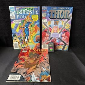 Thor, Conan, FF $2.50 Newsstand Edition Comics