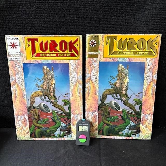 Turok Dinosaur Hunter 1 Gold Foil Edition + (1 of 2)