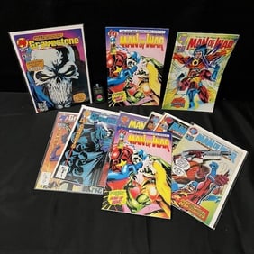 Malibu Gravestone & Man of War Comics