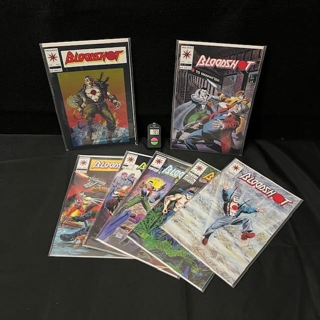 Valiant Bloodshot Comics w/Keys + (1 of 2)