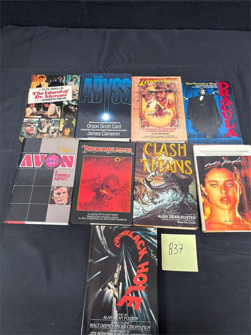 Rare Hard Cover Movie Adaptation Books Cat People: A fantastic group of hard cover movie adaption novels including 80's movies like Dragonslayer, clash of the titans! We are a veteran owned company. Please look at the Photos Carefully to determine con