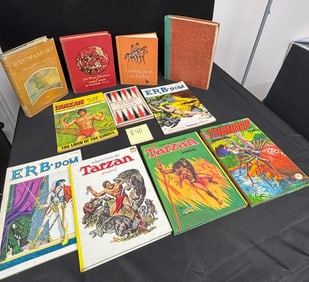 Lot of Tarzan & Older Rare HC Books w/ERB-dom