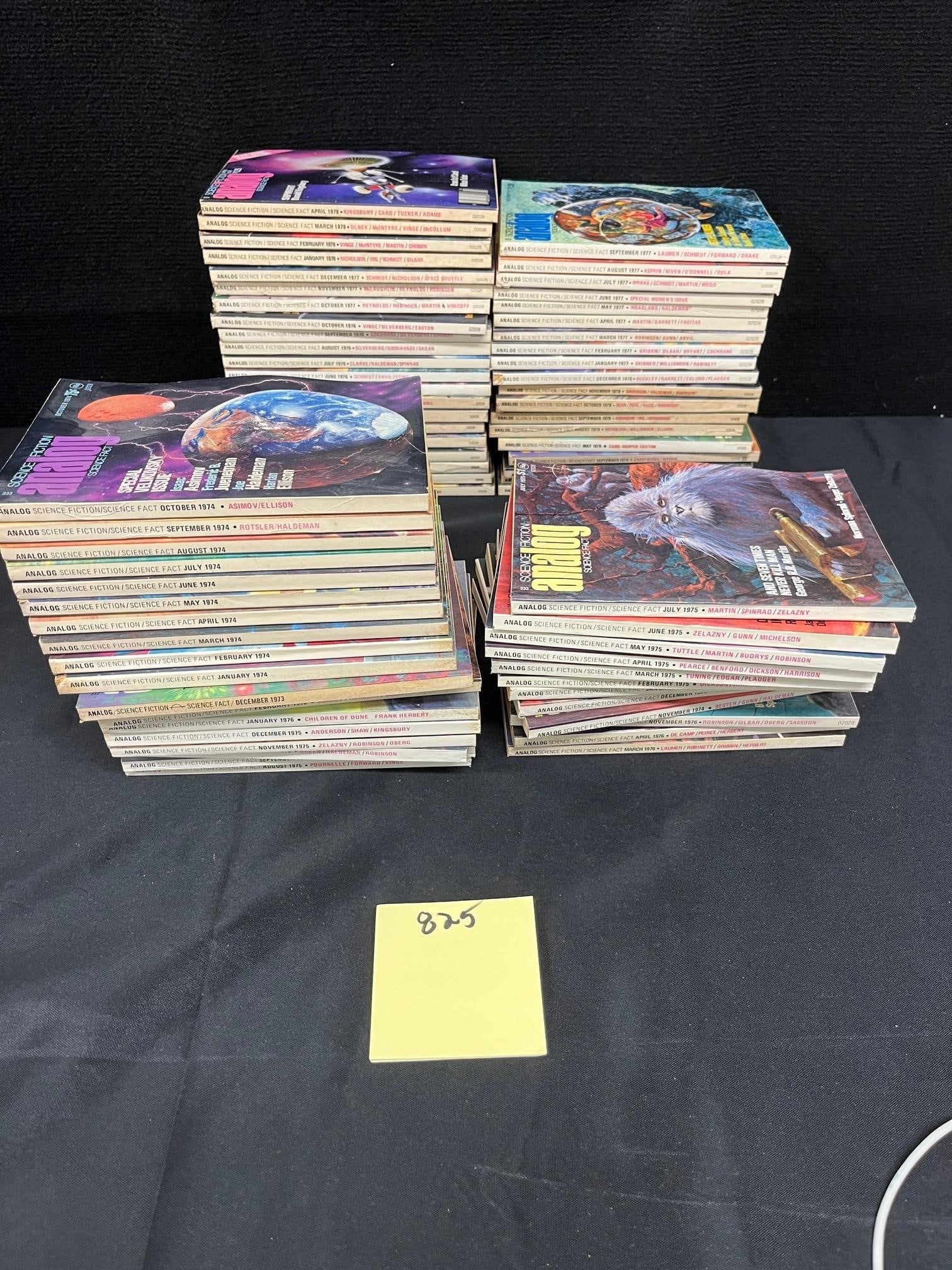 Huge Lot of Analog Sci-Fi Pulps Most in the 1970's (1 of 5)