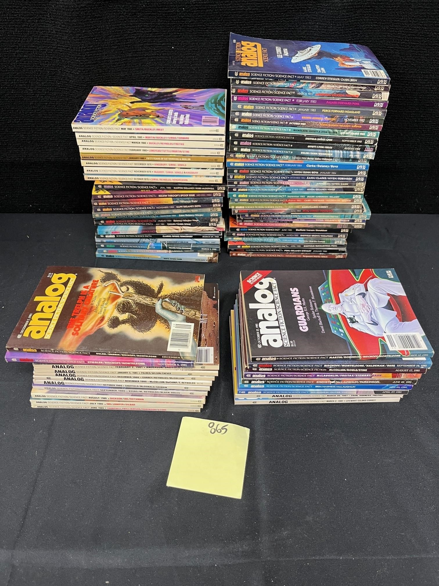 Analog Sci-Fi Pulp Mag Lot w/Mostly 80's Mags (1 of 4)