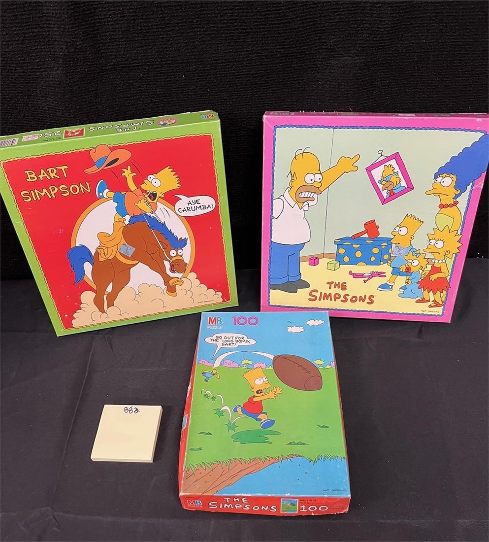 Simpsons Jigsaw Puzzles: We are a veteran owned company. Please look at the Photos Carefully to determine condition of lot. All lots sold as is. Please message if you have any questions. By placing a bid, you agree to the ter