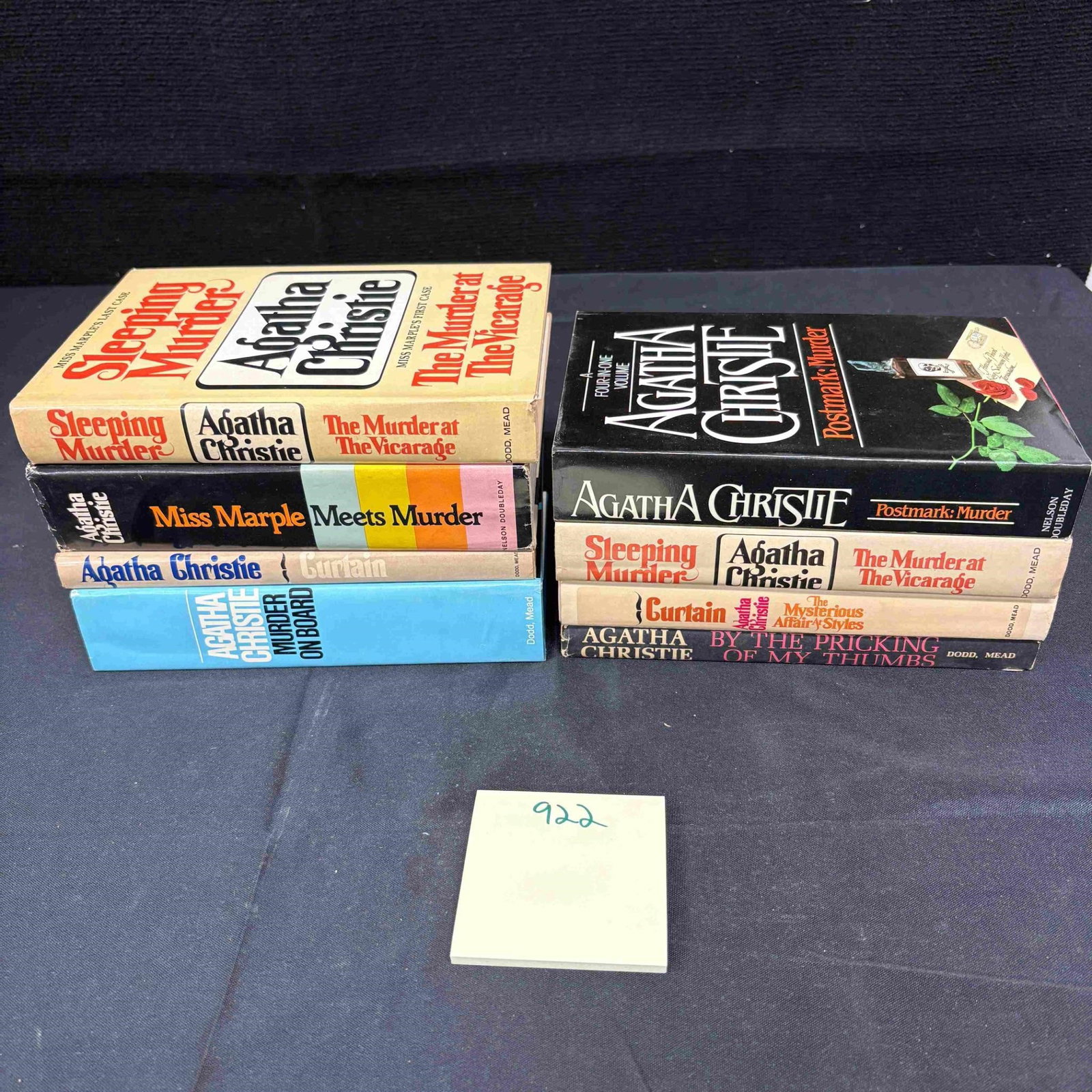 Vintage Agatha Christie Hard Cover Books: We are a veteran owned company. Please look at the Photos Carefully to determine condition of lot. All lots sold as is. Please message if you have any questions. By placing a bid, you agree to the ter