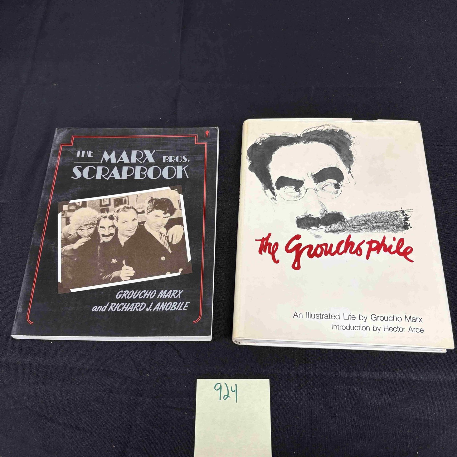 Marx Brothers Hard Cover & Soft Cover Books: We are a veteran owned company. Please look at the Photos Carefully to determine condition of lot. All lots sold as is. Please message if you have any questions. By placing a bid, you agree to the ter