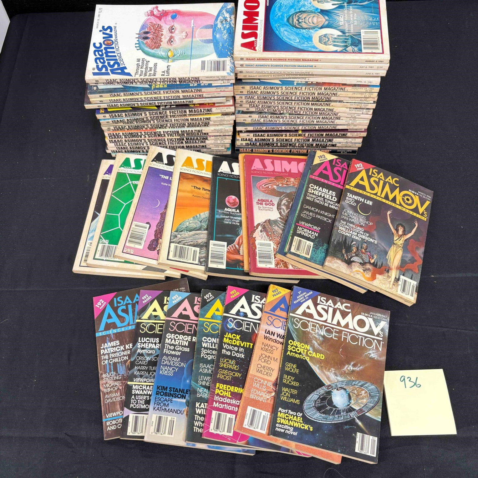 Huge Isaac Asimov Pocket Pulp Magazine Collection: We are a veteran owned company. Please look at the Photos Carefully to determine condition of lot. All lots sold as is. Please message if you have any questions. By placing a bid, you agree to the ter