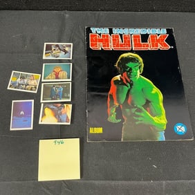 Hulk 1970's TV Show Unused Sticker Book w/Stickers