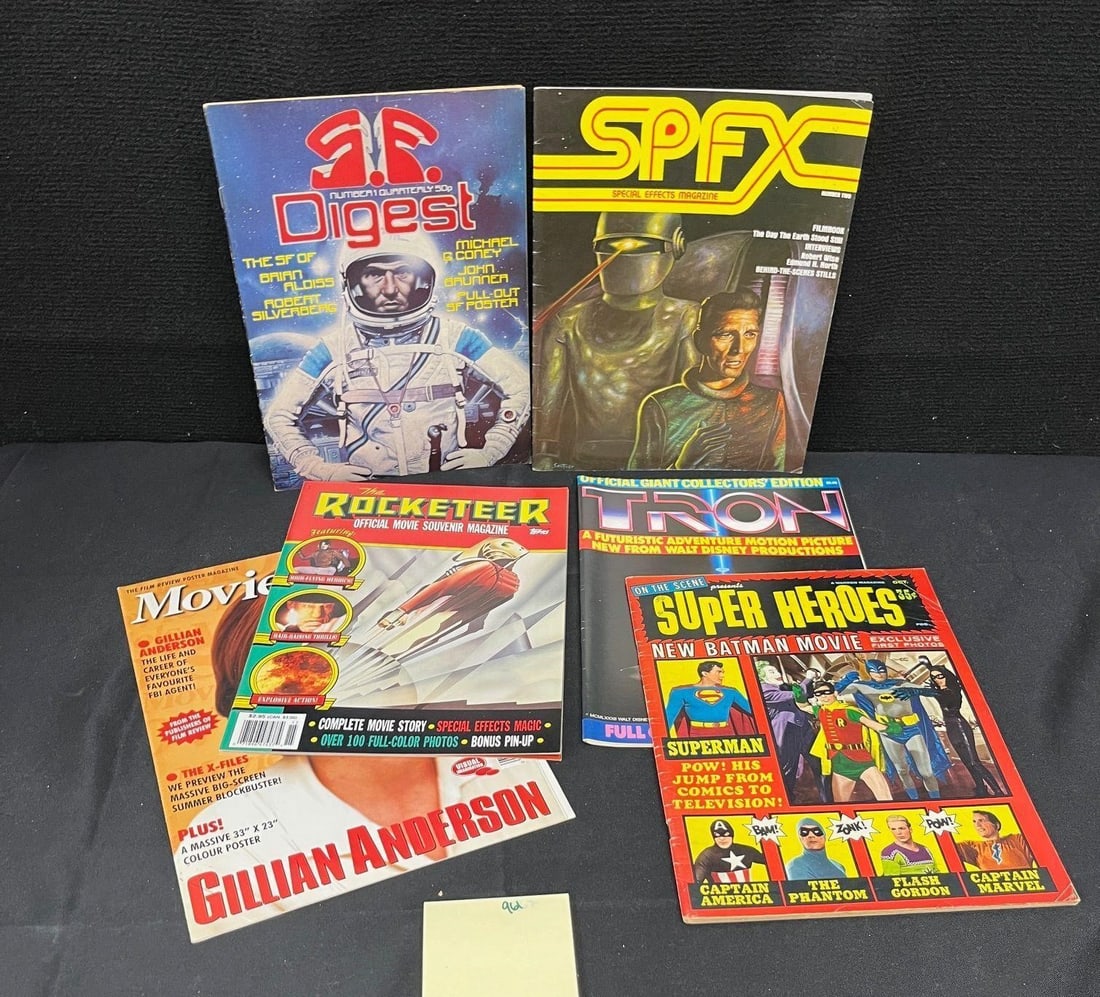Sci-Fi Magazines w/ Buck Rogers Poster Book (1 of 2)