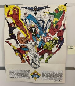 1970's Marvel Promo Poster Kirby Art