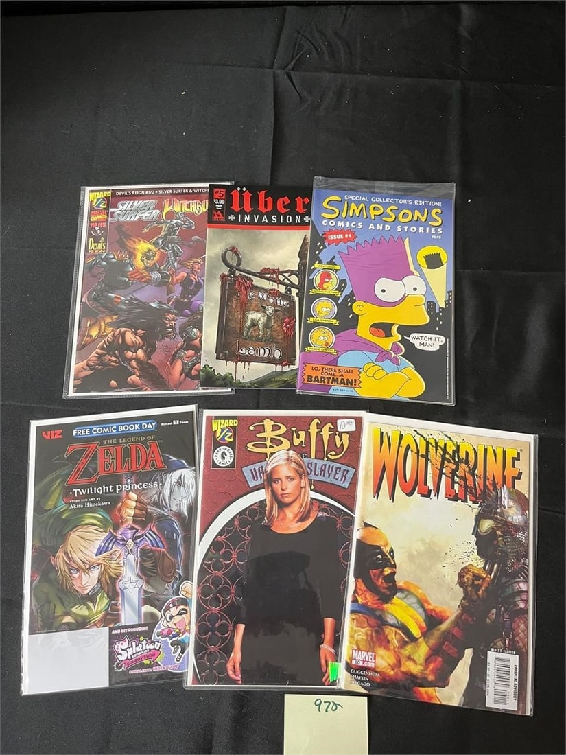 Group of Comics w/ Simpson's Comic 1 (1 of 1)