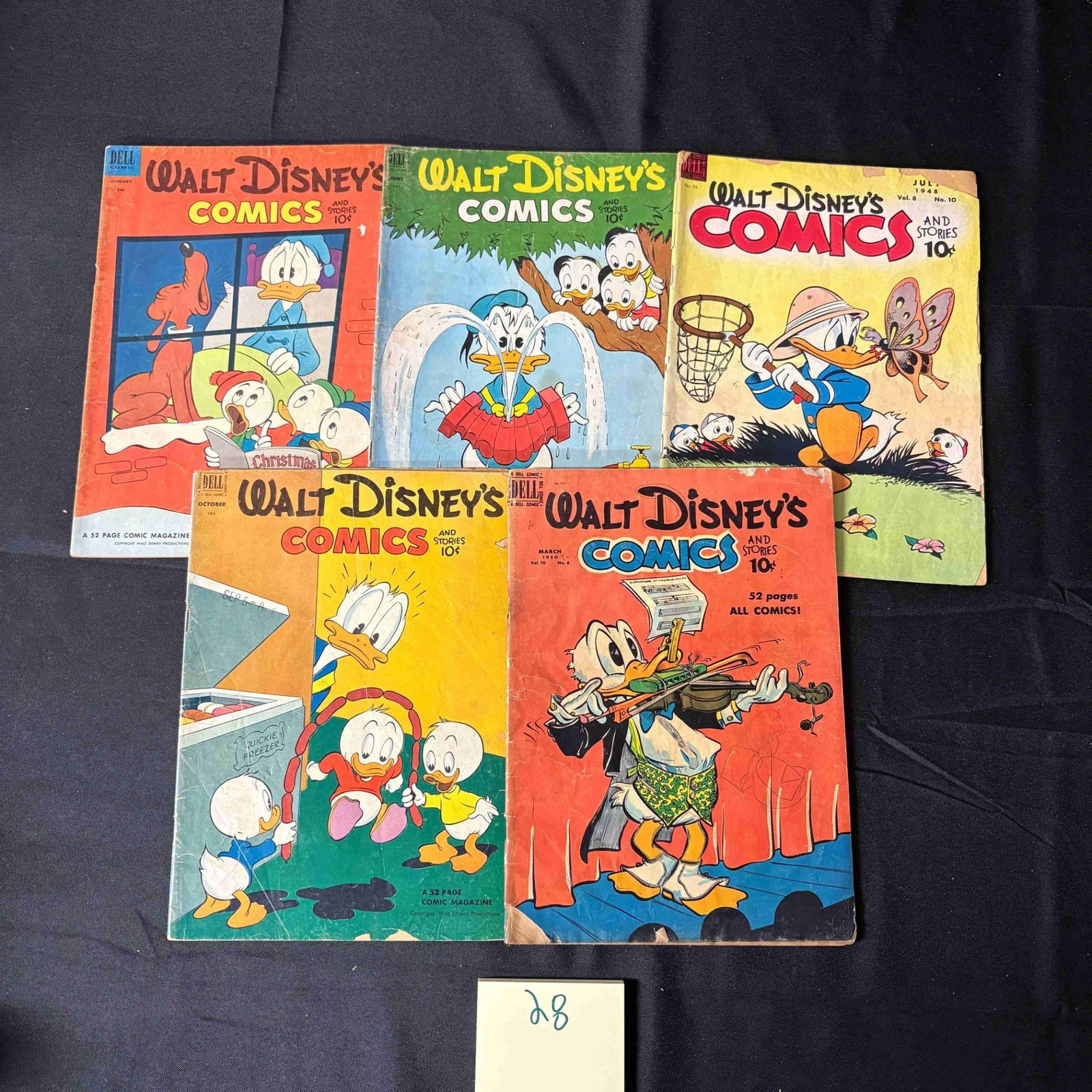 Walt Disney's Comics & Stories Early Issues Lot (1 of 1)