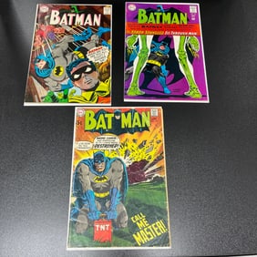 Batman 195, 196 & 215 Silver Age Batman