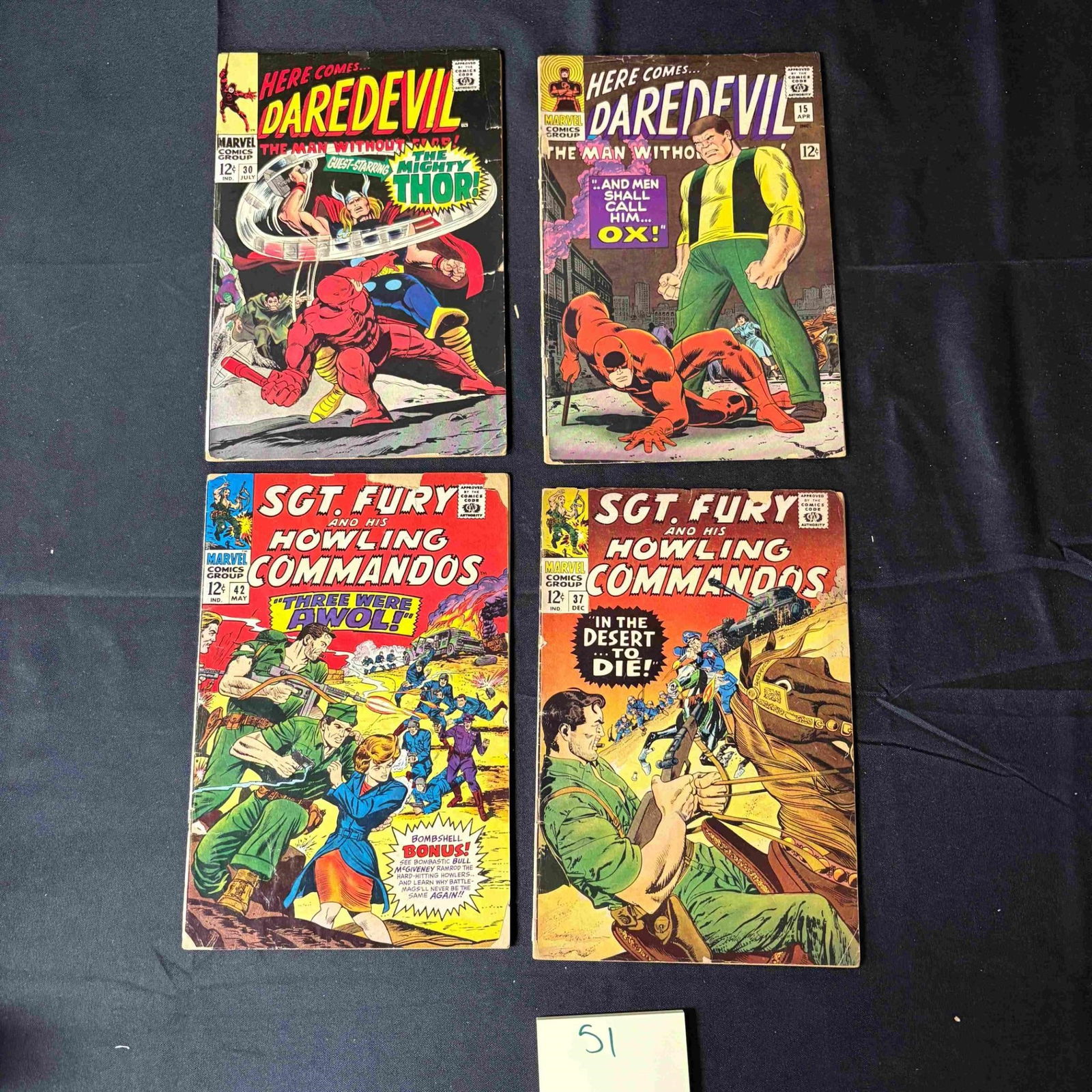 Daredevil & Sgt. Fury Silver Age Comic Books (1 of 2)