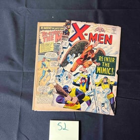 X-men 27 Detached Cover Marvel Silver Age Comic