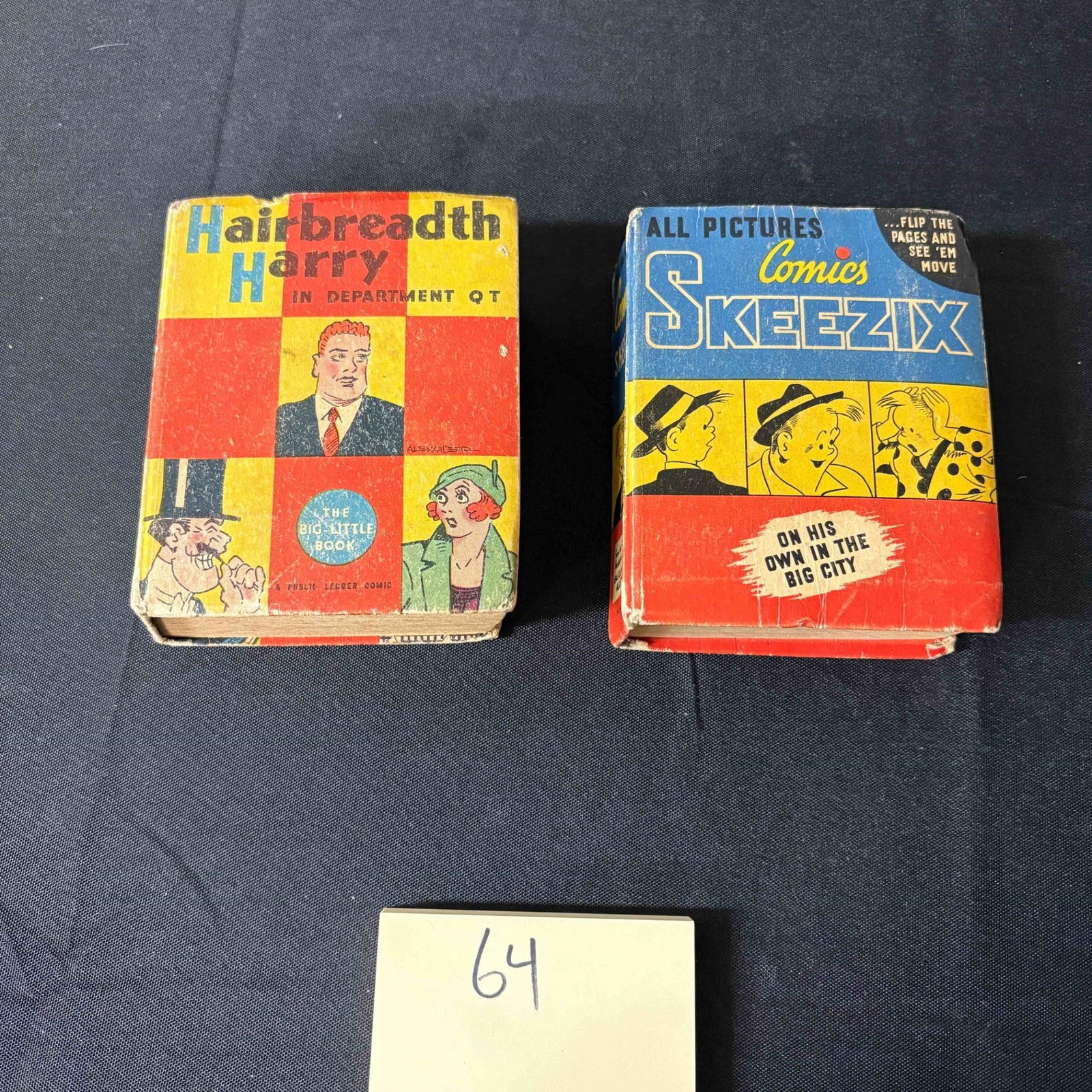 Hairbredth Harry & Comic Skeezix Little Books: Please look at photos carefully. All sales are final. Items sold as is. We offer virtual and in person previews of any lots up until auction day. By placing a bid you agree to allow us to charge the c