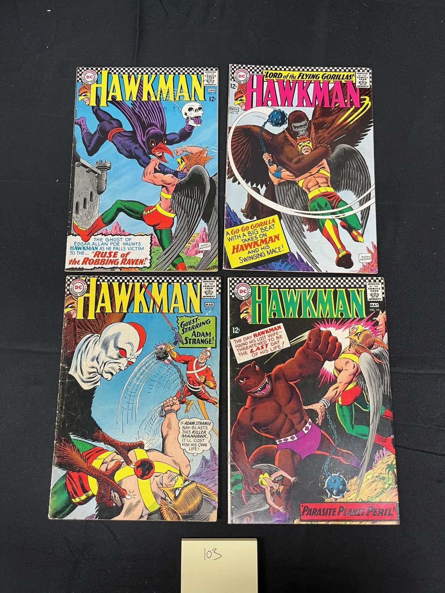 Hawkman 16-19 DC Silver Age Comic Books (1 of 2)