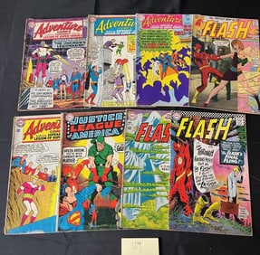 Group of DC Silver Age Super-Hero Comics Flash +