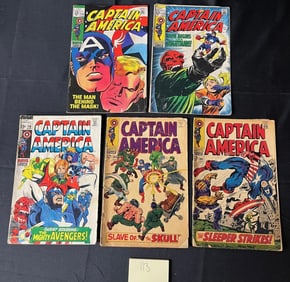 Captain America Marvel Silver Age Comic Books