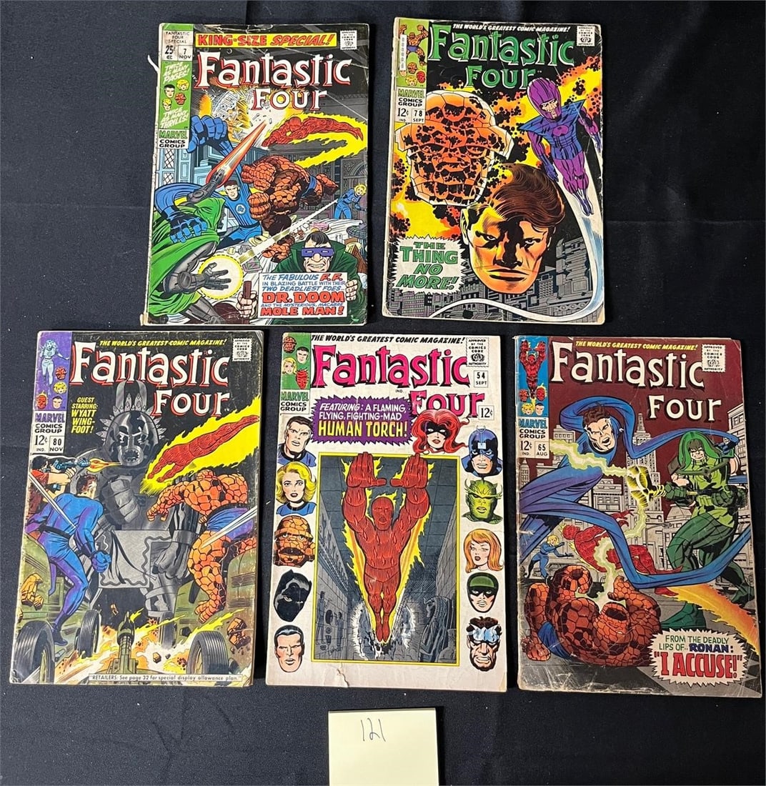 Fantastic Four Silver Age Comics w/ 1st Ronan + (1 of 2)