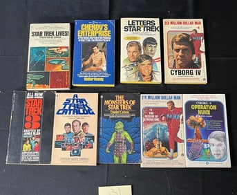 Cyborg 2, 5, & 6 w/ Star Trek 1960's Paperbacks