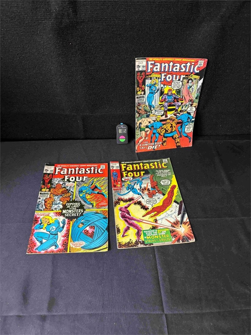 Fantastic Four 104, 105 & 106 Marvel Comic Books (1 of 3)