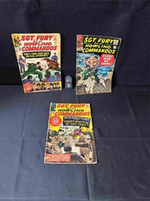 Sgt. Fury & His Howling Commandos 7,22,25 Comics