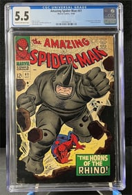 Amazing Spider-man 41 1st Rino CGC 5.0 Comic