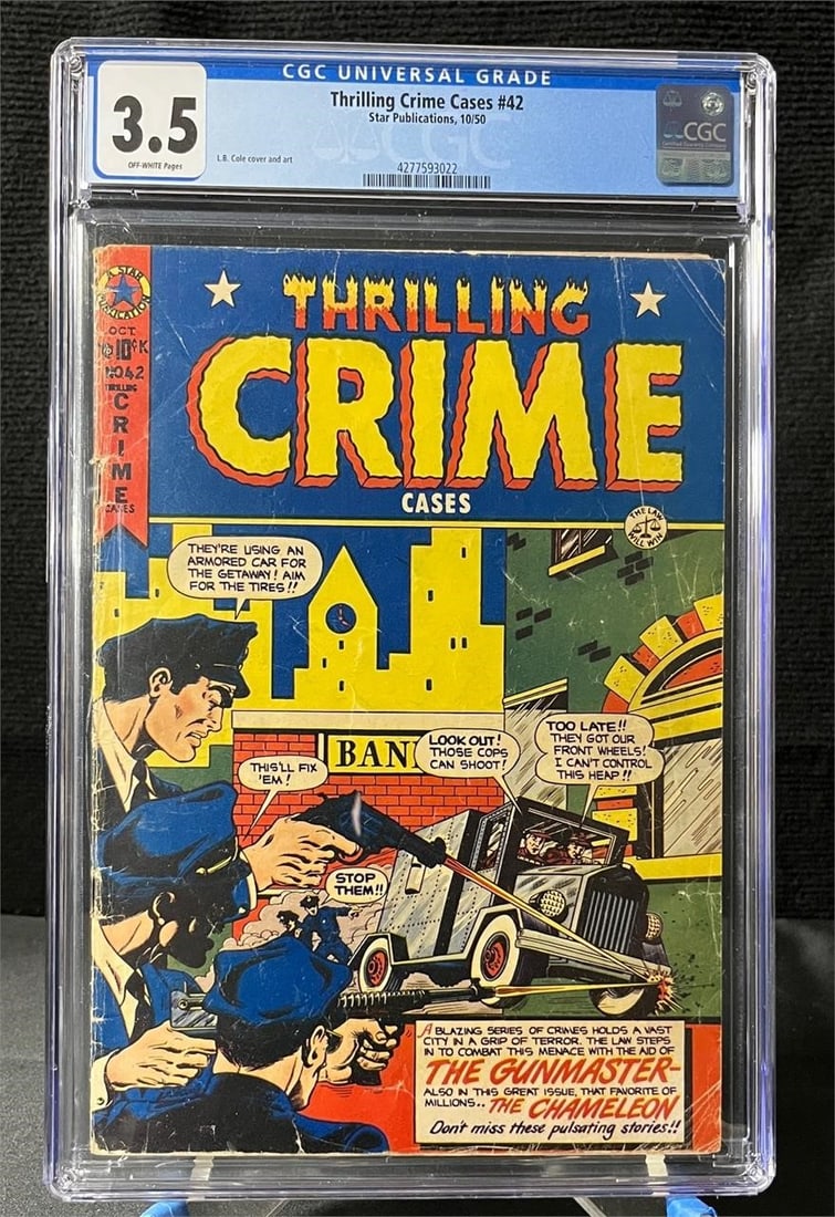 Thrilling Crime Cases 42 LB Cole Art CGC 3.5 Comic (1 of 1)
