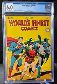 World's Finest 29 Golden Age Comic CGC 6.0