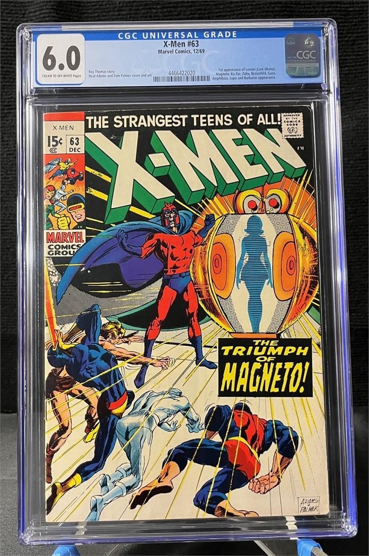 X-men 63 Silver Age Neal Adams Art CGC 6.0 (1 of 1)