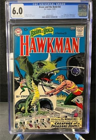 Brave & the Bold 34 1st Silver Age Hawkman CGC 6.0