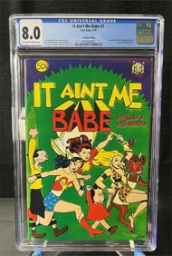 It Aint Me Babe! CGC 8.0 Last Gasp Feminine Comic