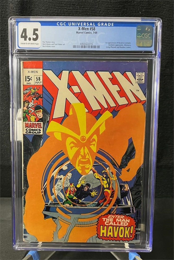 X-men 58 1st App Havok Key Marvel Comic CGC 4.5 (1 of 1)