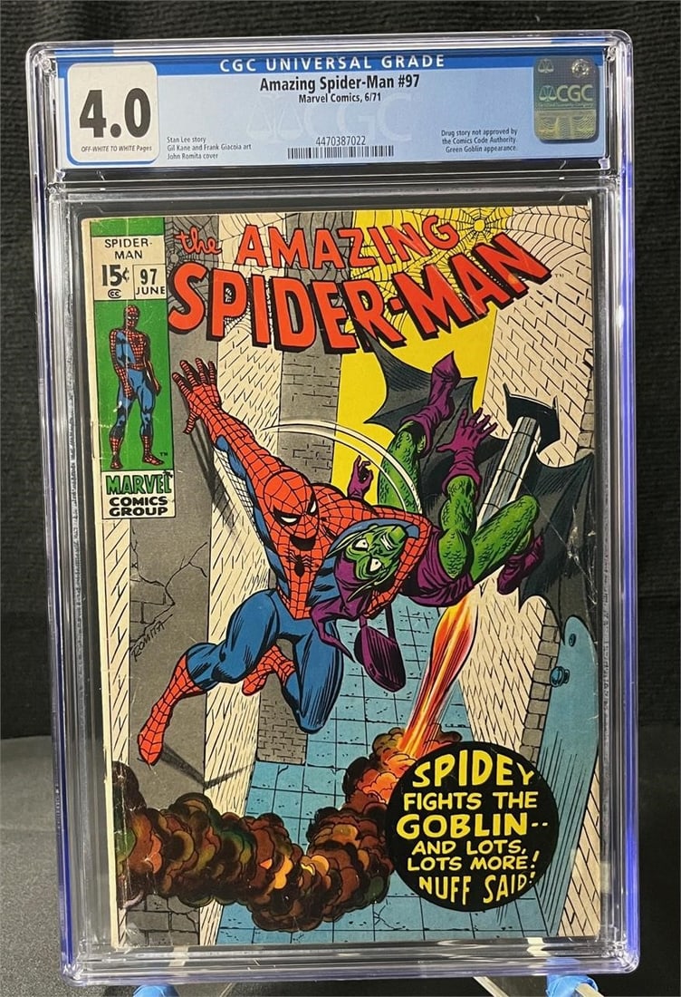 Amazing Spider-man 97 No Code Drug Story CGC 4.0 (1 of 1)