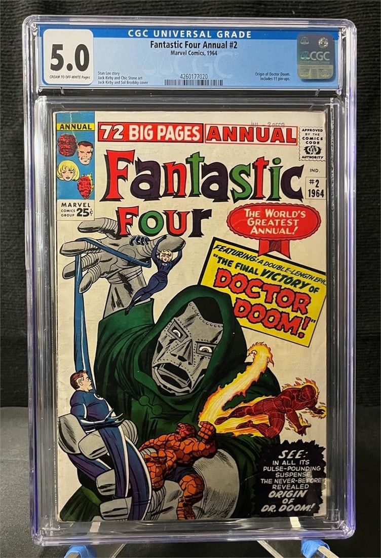 Fantastic Four Annual 2 Dr. Doom Origin CGC 5.0 (1 of 1)