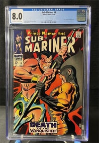 Sub-Mariner 6 Silver Age Marvel Comic CGC 8.0