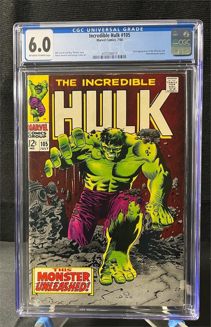 Hulk 105 1st app Missing Link CGC 6.0 (1 of 1)